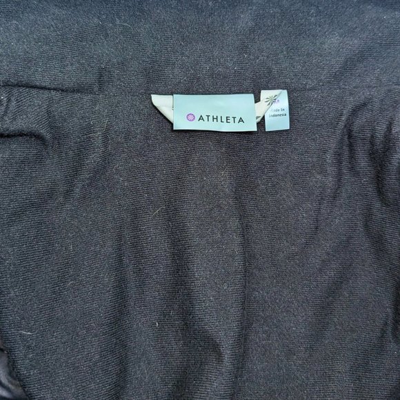 Athleta Medium 'Alpine Air' Black Vest Fleece Lined Full Zip Adjustable Waist - Picture 11 of 15